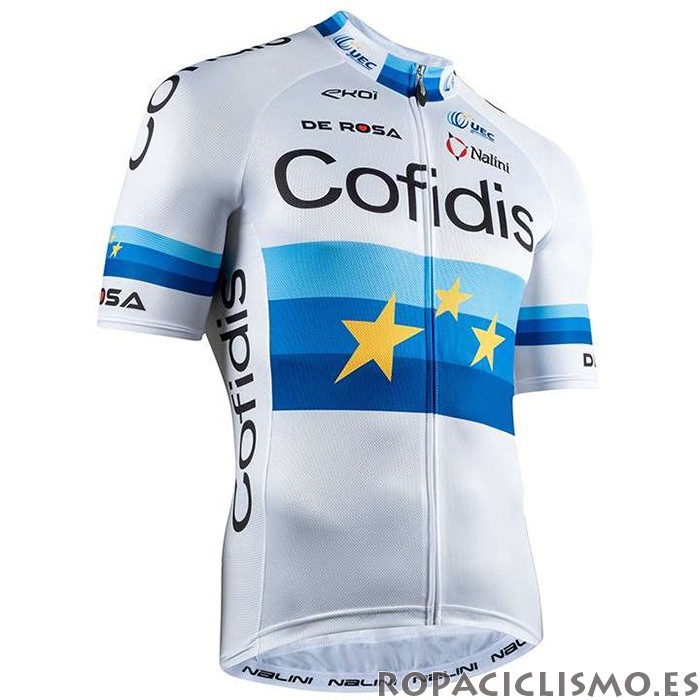 2020 Maillot Cofidis Tirantes Mangas Cortas Campeon Europa